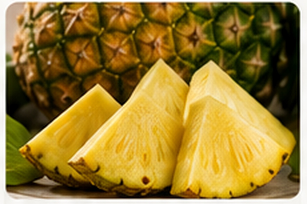 Frozen pineapple
